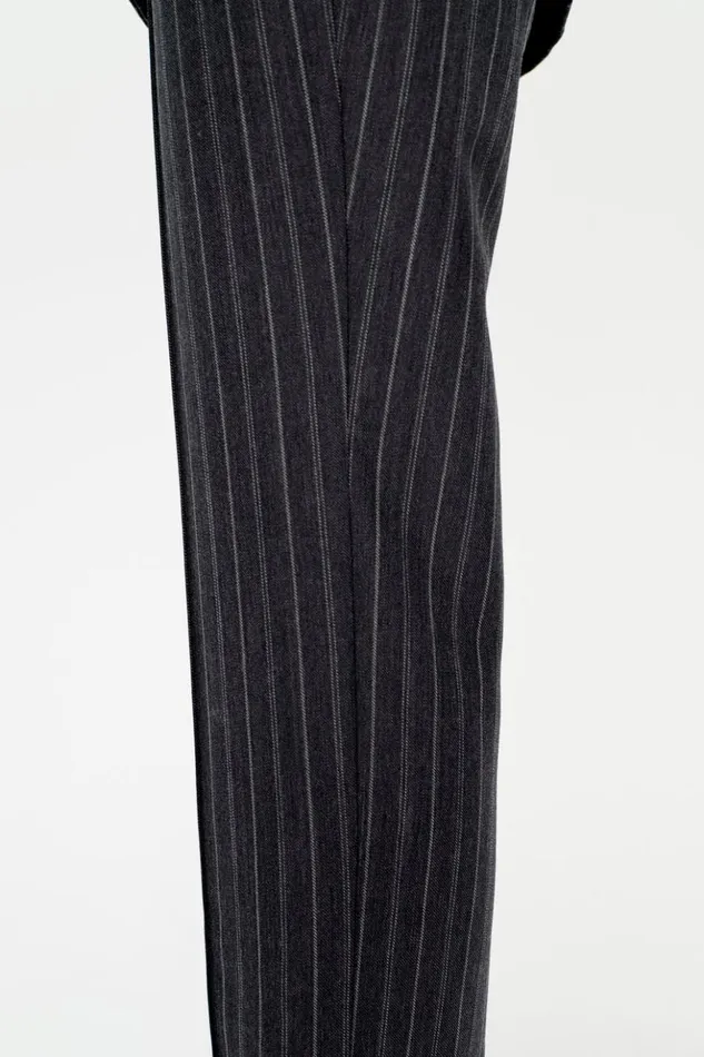 Women Vera Pant Grey Pinstripe Jonathan Simkhai Pants and Bottoms