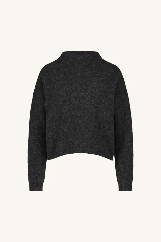 Women Vinn Pullover Dark Grey Melee Bybar Pullovers