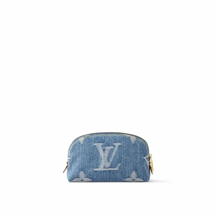 Women Wallets Louis Vuitton Louis Vuitton M24316 Pochette Cosmtique PM Denim Blue 8211 Louis Vuitton Handbag Store
