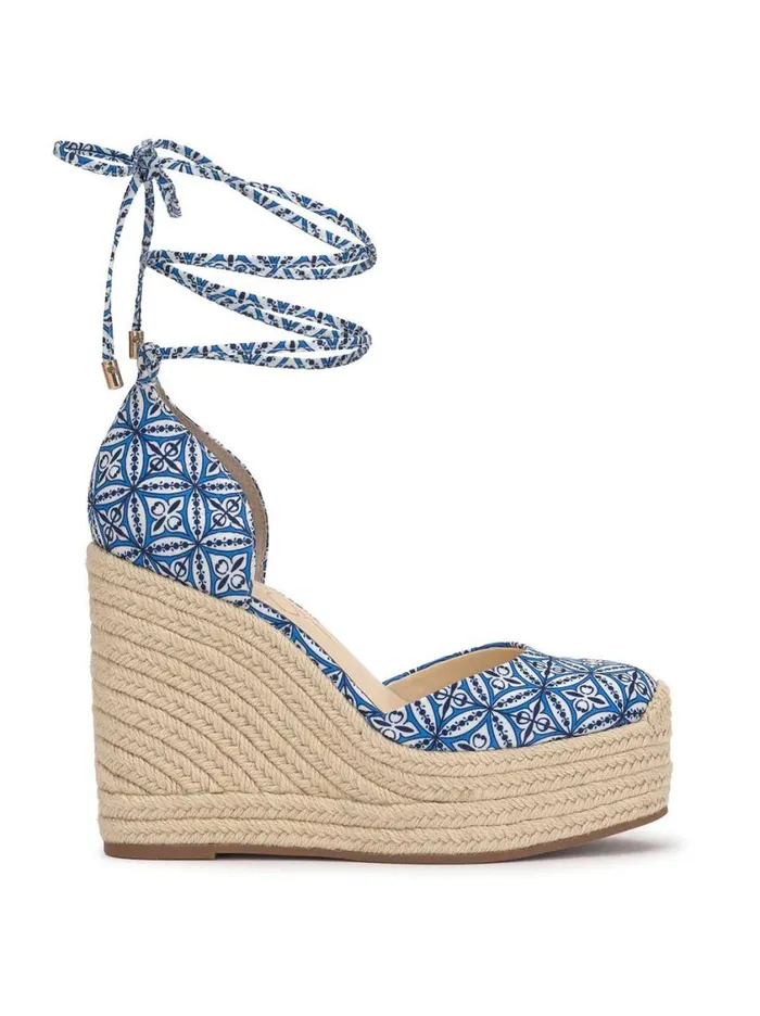 Women Wedges Jessica Simpson Weyla Espadrille Wedge In Blue Print
