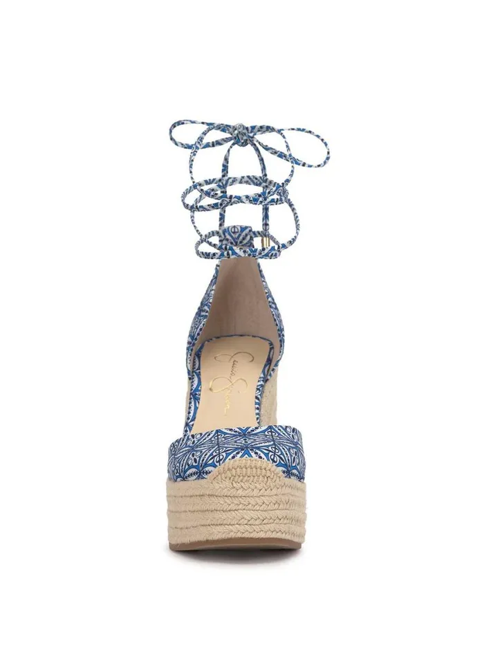 Women Wedges Jessica Simpson Weyla Espadrille Wedge In Blue Print