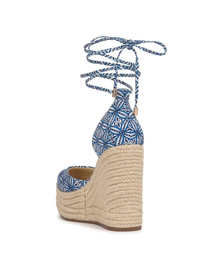 Women Wedges Jessica Simpson Weyla Espadrille Wedge In Blue Print