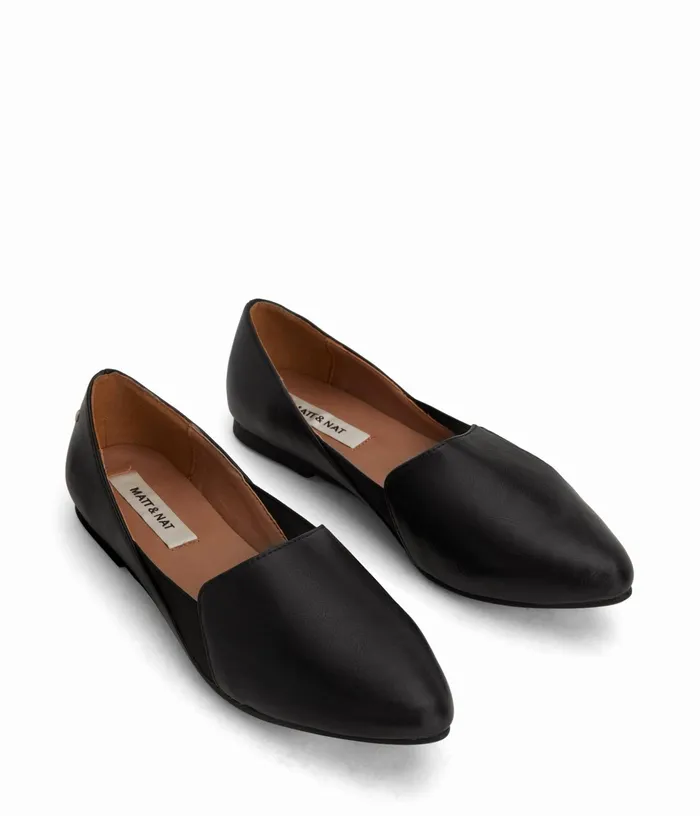 Women Westmount Vegan Flats Black Matt and Nat Flats
