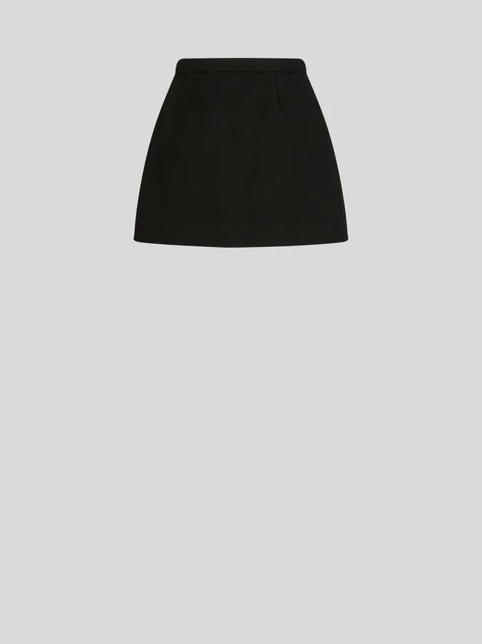 Women Wool Fabric Mini Skirt Etro Skirts