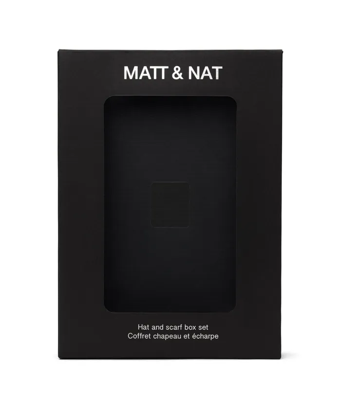 Women Wynn Hat and Scarf Set Black Matt and Nat Hat and Scarf
