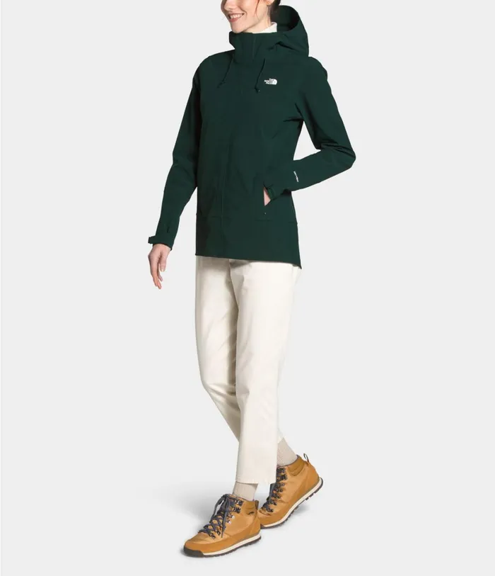 Womens Apex Flex Dryvent Jacket Scarab Greenscarab Green The North Face Rainwear