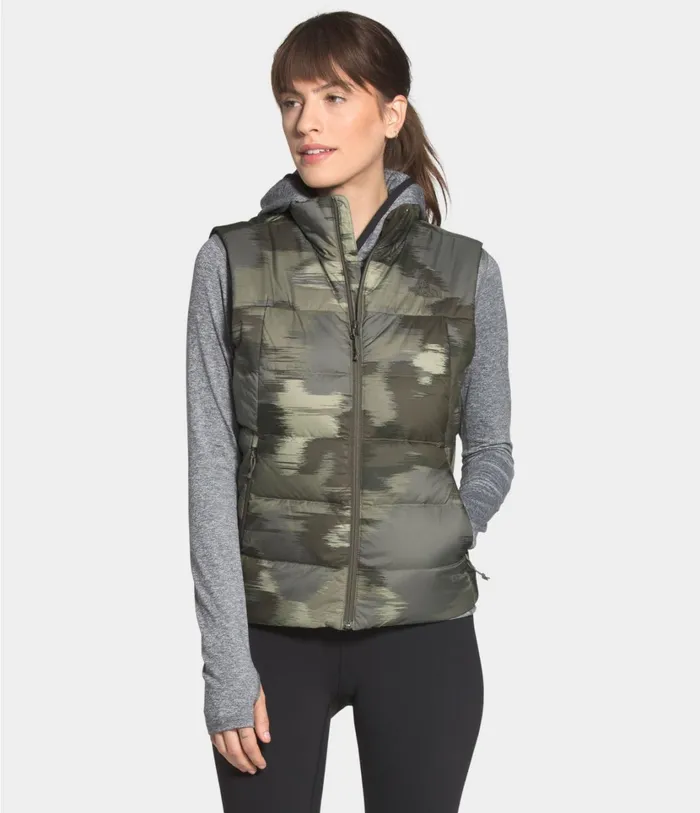 Womens Hybrid Insulation Vest New Taupe Green Vapor Ikat Print The North Face Insulated and Down Jackets Womens Hybrid Insulation Vest New Taupe Green Vapor Ikat Print The North Face Insulated and Down Jackets