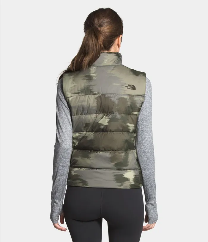 Womens Hybrid Insulation Vest New Taupe Green Vapor Ikat Print The North Face Insulated and Down Jackets