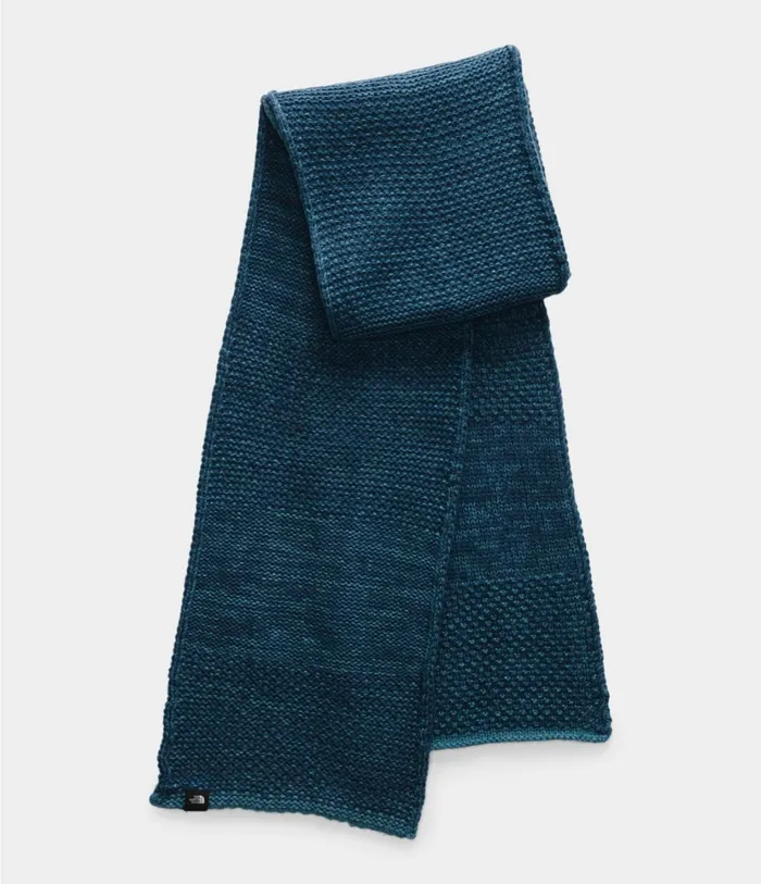 Womens Purrl Stitch Scarf Mallard Blueblue Wing Teal The North Face Beanies and Scarves