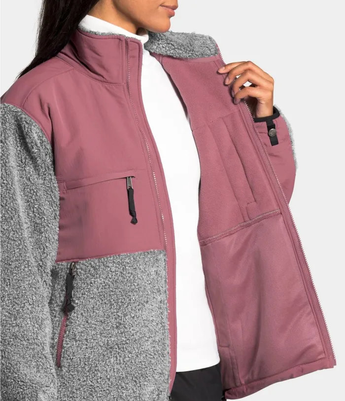 Womens Seasonal Retro Denali Jacket Tnf Medium Grey Heathermesa Rose The North Face Fleece