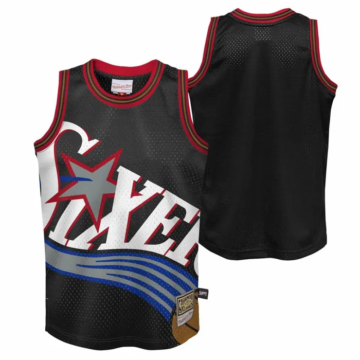 Youth Big Kids Mitchell and Ness Big Face Jersey Philadelphia 76ers Youth Big Kids Mitchell and Ness Big Face Jersey Philadelphia 76ers