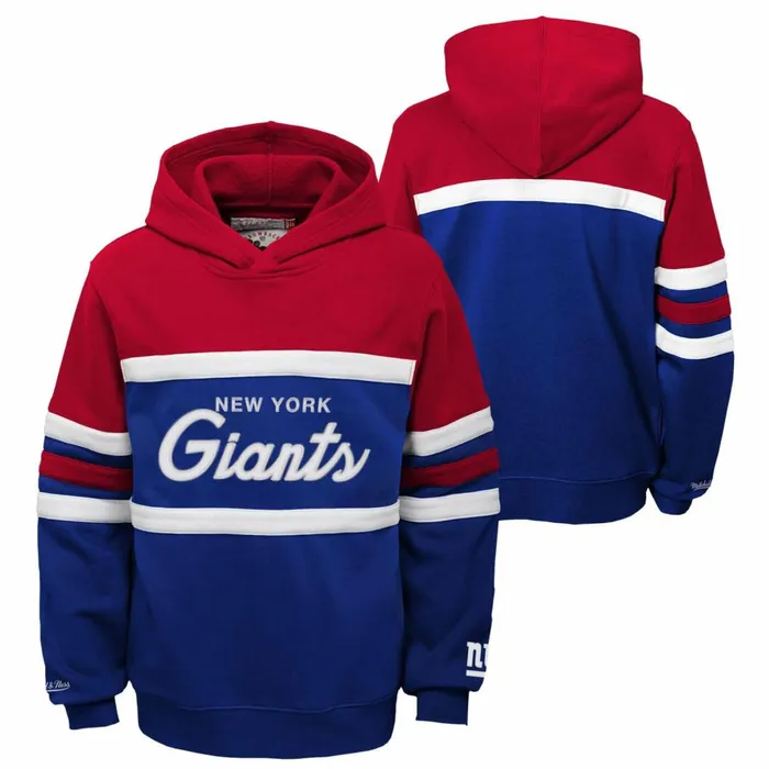 Youth Big Kids Mitchell and Ness Head Coach Hoody New York Giants Youth Big Kids Mitchell and Ness Head Coach Hoody New York Giants