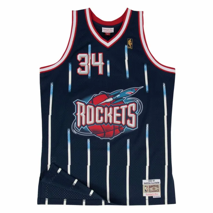 Youth Big Kids Mitchell and Ness Swingman Jersey Houston Rockets Road 199697 Hakeem Olajuwon Youth Big Kids Mitchell and Ness Swingman Jersey Houston Rockets Road 199697 Hakeem Olajuwon
