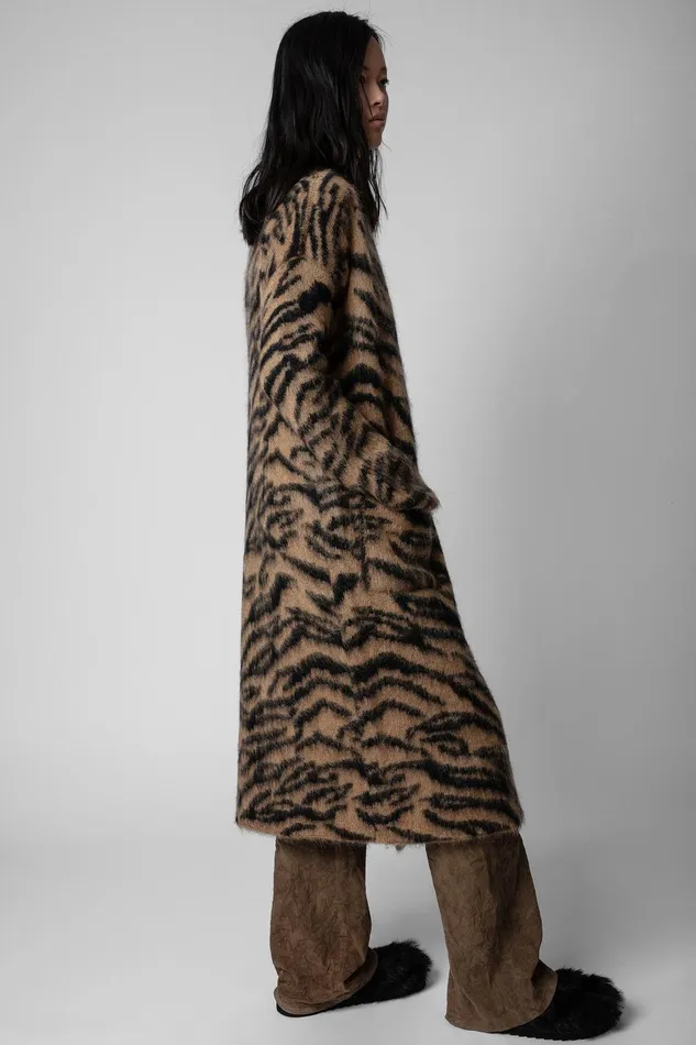 Zadig and Voltaire Coats TILDA TIGER CAMEL 8211 Women Zadig and Voltaire Coats TILDA TIGER CAMEL 8211 Women