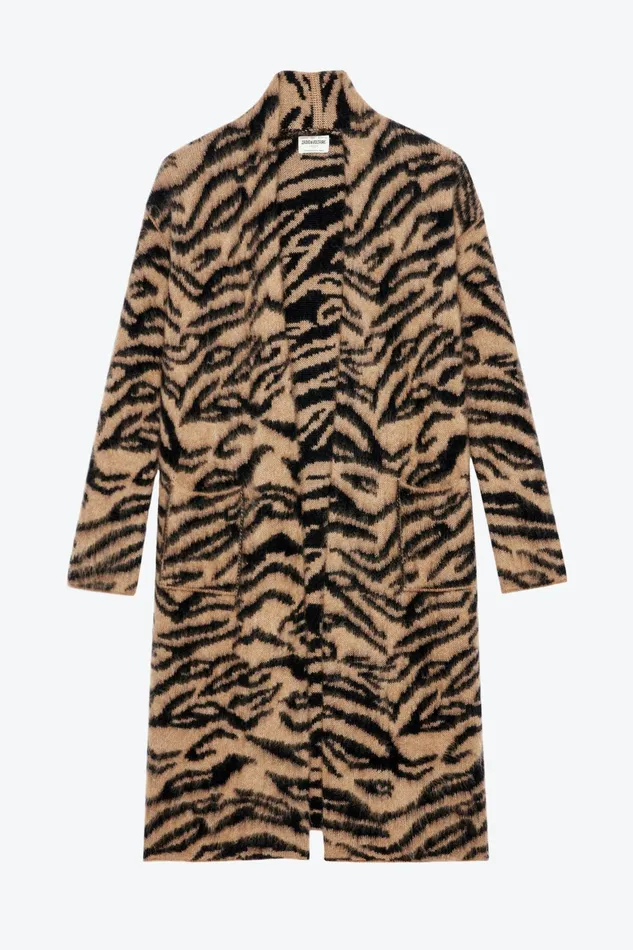 Zadig and Voltaire Coats TILDA TIGER CAMEL 8211 Women Zadig and Voltaire Coats TILDA TIGER CAMEL 8211 Women