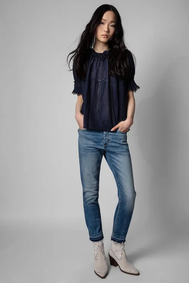 Zadig and Voltaire Shirts and Tops TUPEL TOP DEEP NAVY 8211 Women