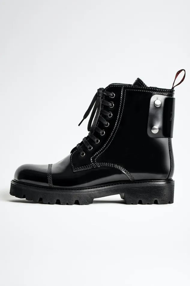 Zadig and Voltaire ShoesBoots MORISSON GLOSSY BOOTS BLACK 8211 WomenMen