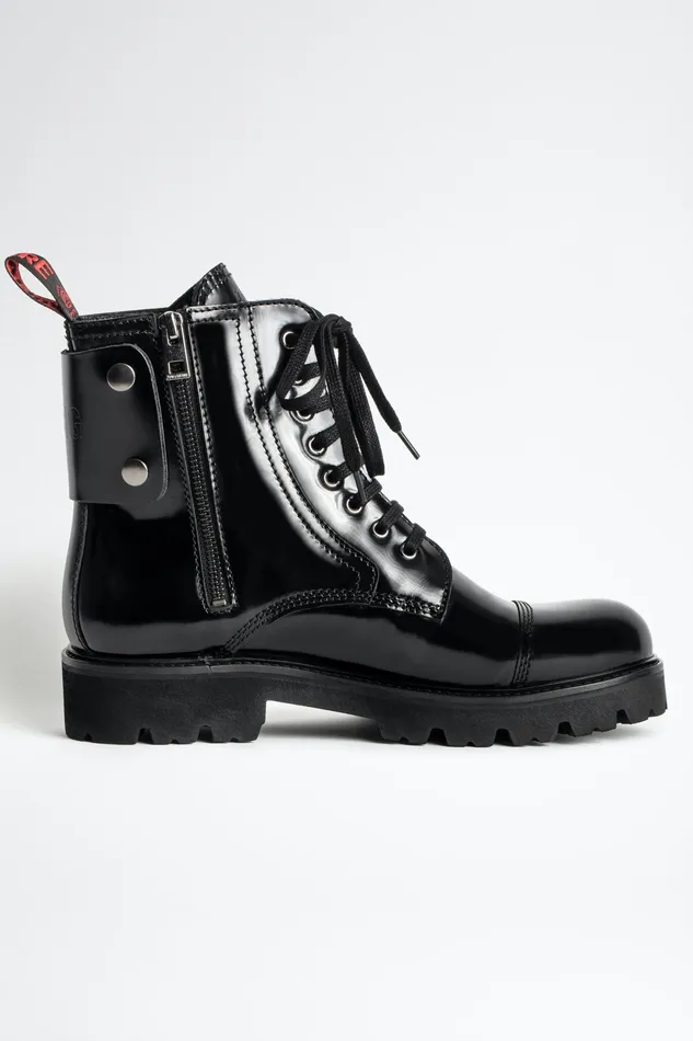 Zadig and Voltaire ShoesBoots MORISSON GLOSSY BOOTS BLACK 8211 WomenMen Zadig and Voltaire ShoesBoots MORISSON GLOSSY BOOTS BLACK 8211 WomenMen