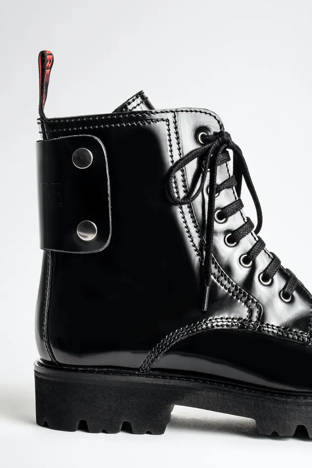 Zadig and Voltaire ShoesBoots MORISSON GLOSSY BOOTS BLACK 8211 WomenMen Zadig and Voltaire ShoesBoots MORISSON GLOSSY BOOTS BLACK 8211 WomenMen