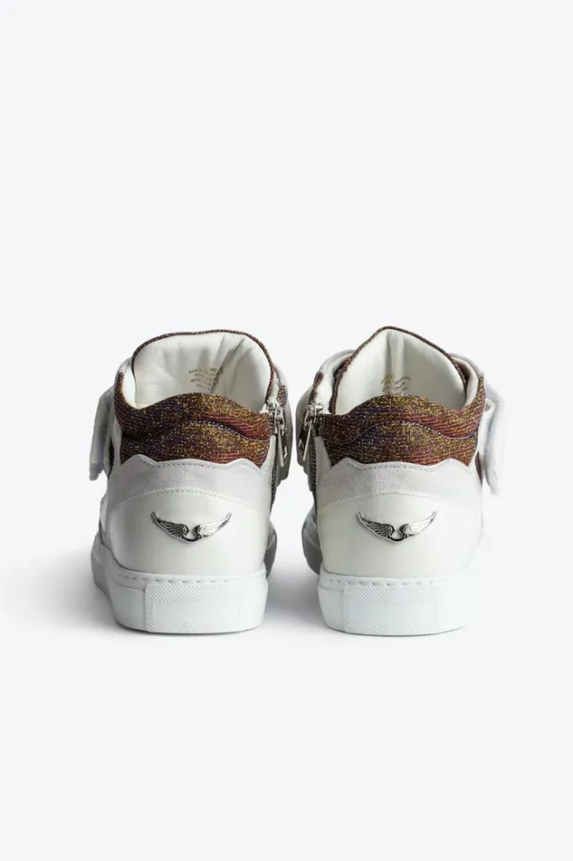 Zadig and Voltaire Sneakers MID FLASH GOLD GOLD MIX 8211 WomenMen Zadig and Voltaire Sneakers MID FLASH GOLD GOLD MIX 8211 WomenMen